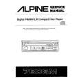 ALPINE 7803M Service Manual cover photo