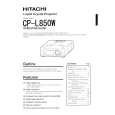 HITACHI CPL850W Owner's Manual cover photo