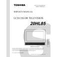 TOSHIBA 20HL85 Service Manual cover photo