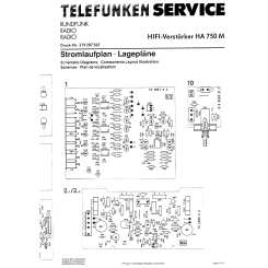 Telefunken Service Schaltplan für HT 750 M  Copy 