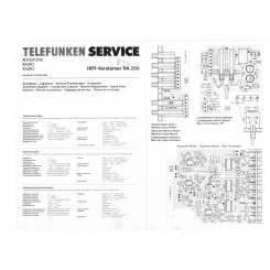 Telefunken Service Manual für RA 100  Copy 