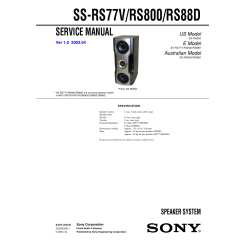 SONY SSRS88D - Service Manual Immediate Download