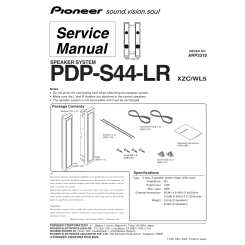 Pioneer Service And Owner S Manuals Starting With Pdps4 Pdps5 Pdps6 Pdpsx