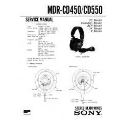 SONY MDRCD450 - Service Manual Immediate Download