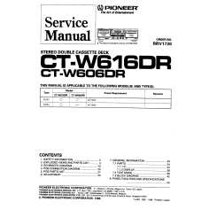 Bedienungsanleitung-Operating Instructions für Pioneer CT-W806DR 