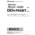 PIONEER DEH-P65BT Service Manual cover photo