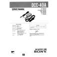 SONY DCC40A Service Manual cover photo