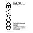 KENWOOD KAC723 Owner's Manual cover photo