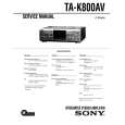 SONY TA-K800AV Service Manual cover photo