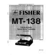 FISHER MT138 Service Manual cover photo