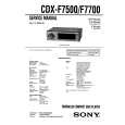 SONY CDXF7500 Service Manual cover photo