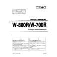 TEAC W-800R Service Manual cover photo