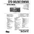 SONY CFD-DW565 Owner's Manual cover photo