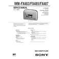 SONY WMFX483 Service Manual cover photo