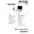 SONY DVPFX1021 Service Manual cover photo