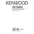 KENWOOD HM-383MD Owner's Manual cover photo