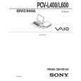 SONY PCVL600 Service Manual cover photo