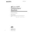 SONY CMT-CP11 Owner's Manual cover photo