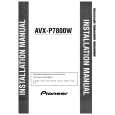 PIONEER AVXP7800W Service Manual cover photo