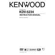 KENWOOD KDV-5234 Owner's Manual cover photo