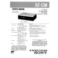 SONY ICFC3W Service Manual cover photo