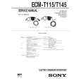 SONY ECMT115/T145 Service Manual cover photo