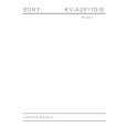 SONY KVA2911S Service Manual cover photo