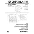 SONY ICFC113L Service Manual cover photo