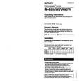 SONY M-607V Owner's Manual cover photo