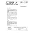 KENWOOD KA87 Owner's Manual cover photo