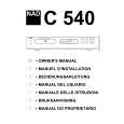 NAD C540 Owner's Manual cover photo