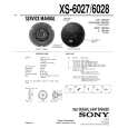SONY XS-6027 Service Manual cover photo
