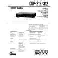 SONY CDP-212 Service Manual cover photo