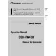 PIONEER DEH-P6450/XN/ES Owner's Manual cover photo