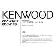 KENWOOD KDC716S Owner's Manual cover photo