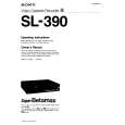 SONY SL390 Owner's Manual cover photo