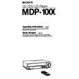 SONY MDP-1000 Owner's Manual cover photo