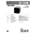 SONY ICFC101W Service Manual cover photo