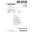 SONY DAVDX150 Service Manual cover photo