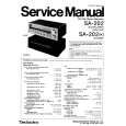 TECHNICS SA-202 Service Manual cover photo