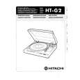 HITACHI HTG2 Owner's Manual cover photo