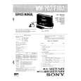 SONY WMF702 Service Manual cover photo