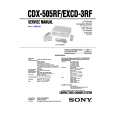 SONY CDX505RF Service Manual cover photo