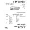 SONY CDX-71 Service Manual cover photo