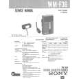 SONY WMF36 Service Manual cover photo