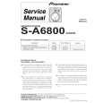 PIONEER S-A6800/XJI/EW Service Manual cover photo