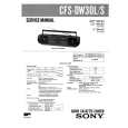 SONY CFSDW30L/S Service Manual cover photo