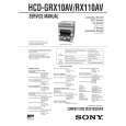 SONY HCDRX110AV Service Manual cover photo