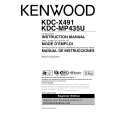 KENWOOD KDC-MP435U Owner's Manual cover photo