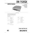 SONY XM752EQX Service Manual cover photo